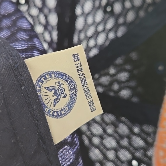 Navy Veteran Baseball Cap with Embroidered Patch - Picture 5 of 6